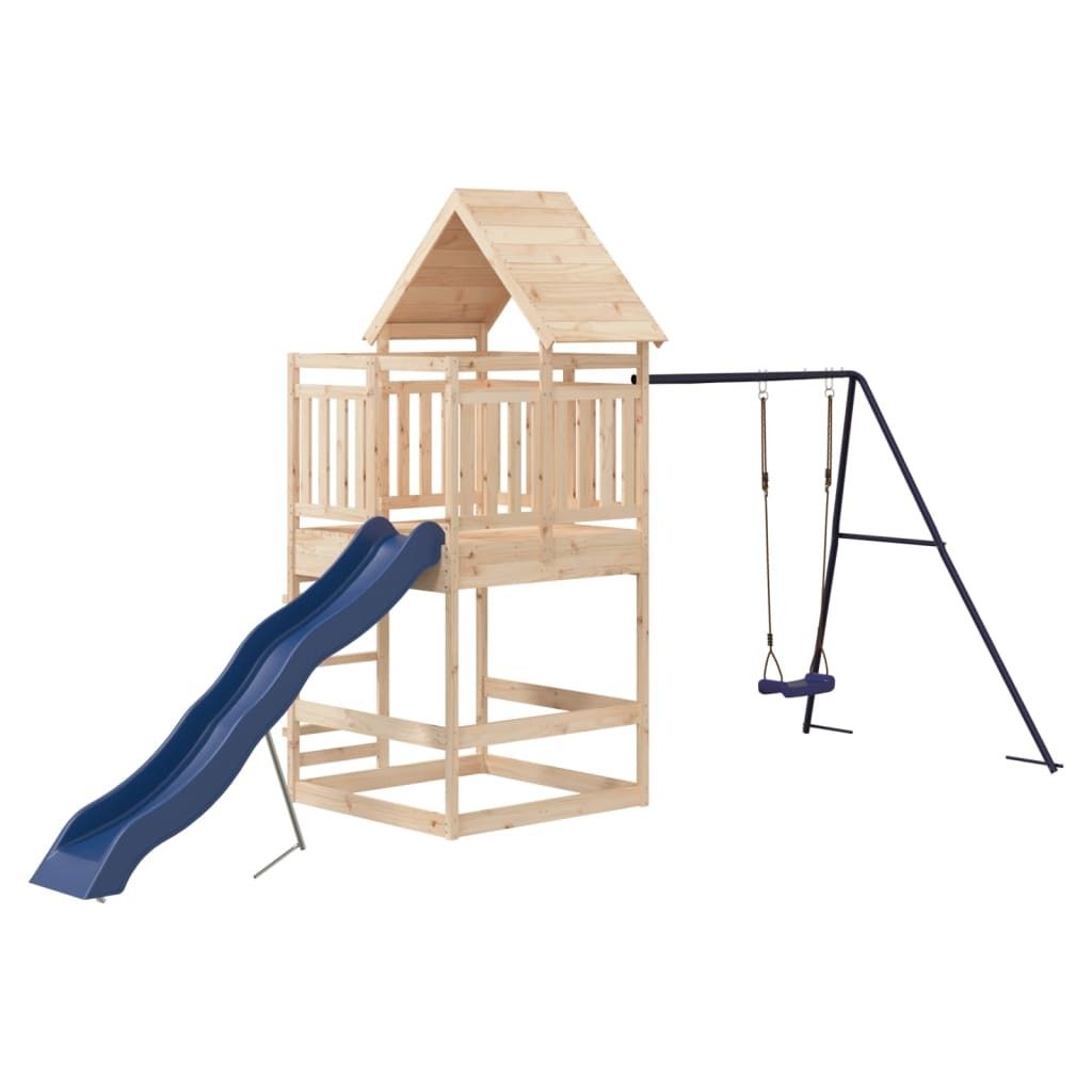 vidaXL Torre gioco in legno di pino massiccio Immagine del prodotto 