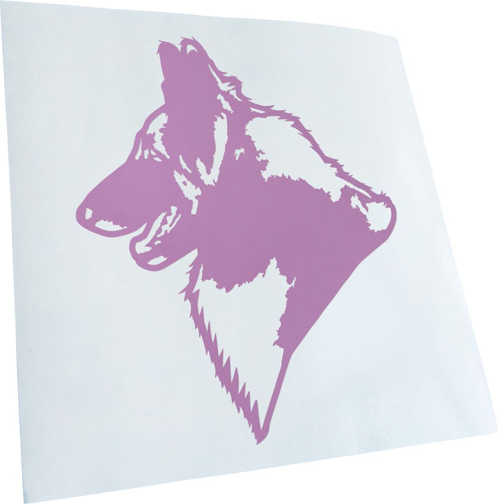 Kiwistar - Autoaufkleber - Belgian Tervuren Hund - Pink - 12x10cm - Aufkleber für Auto, Laptop, Fahrrad, LKW, Motorrad mehrfarbig JDM Decal Racing