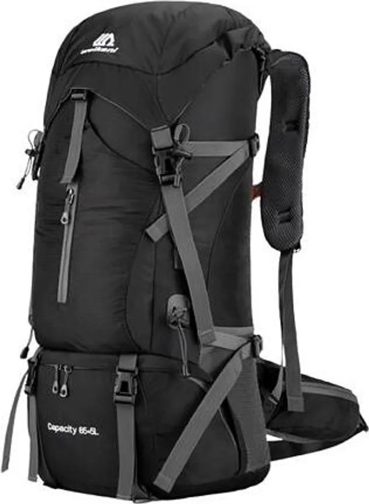 Sac à dos Merco Parbat Loom 70L Noir - Sac de Randonnée Robuste 1 pc