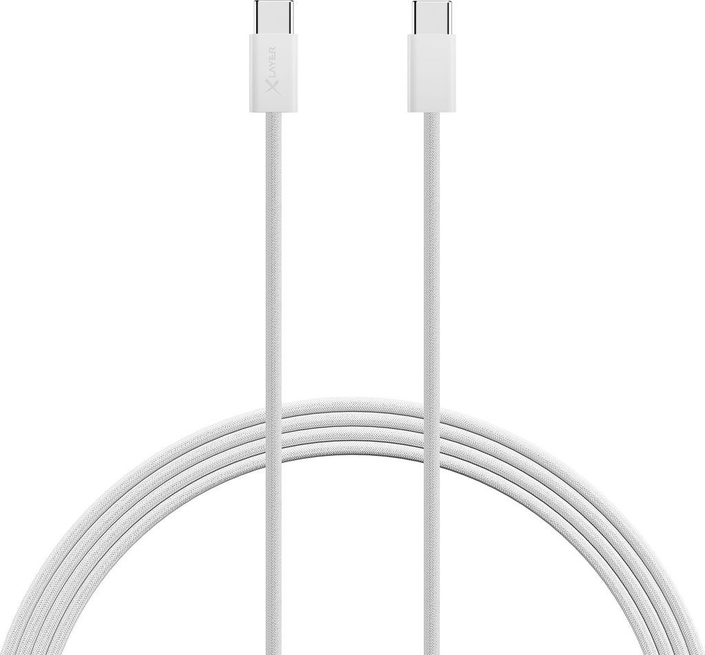 Xlayer Feingewebtes Apple Kabel USB-C auf USB-C 2 Meter Produktbild 