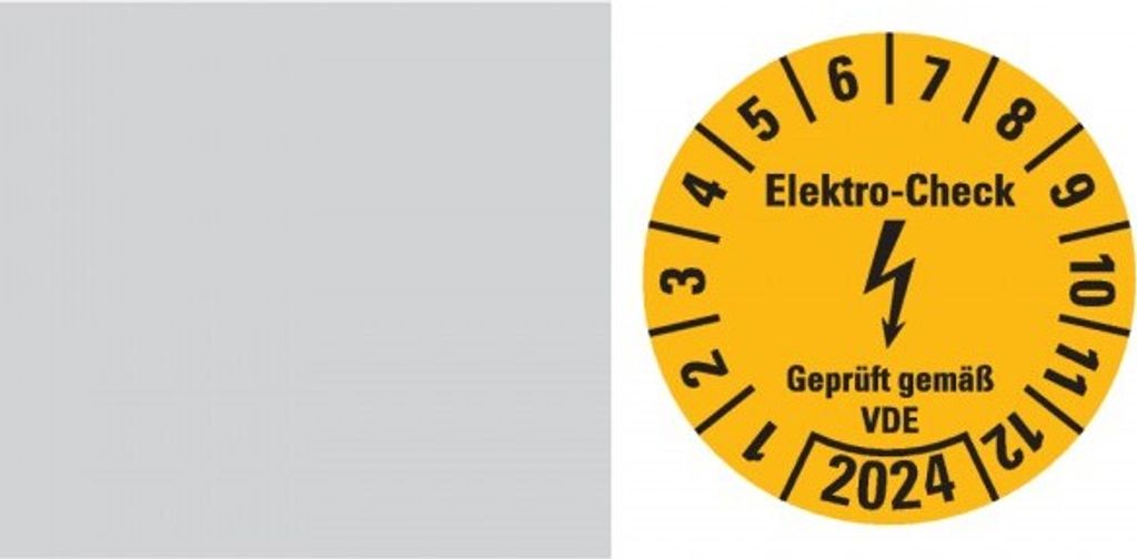 Dreifke Aufkleber I Kabelprüfplakette Elektro-Check gemäß VDE 2024, ...