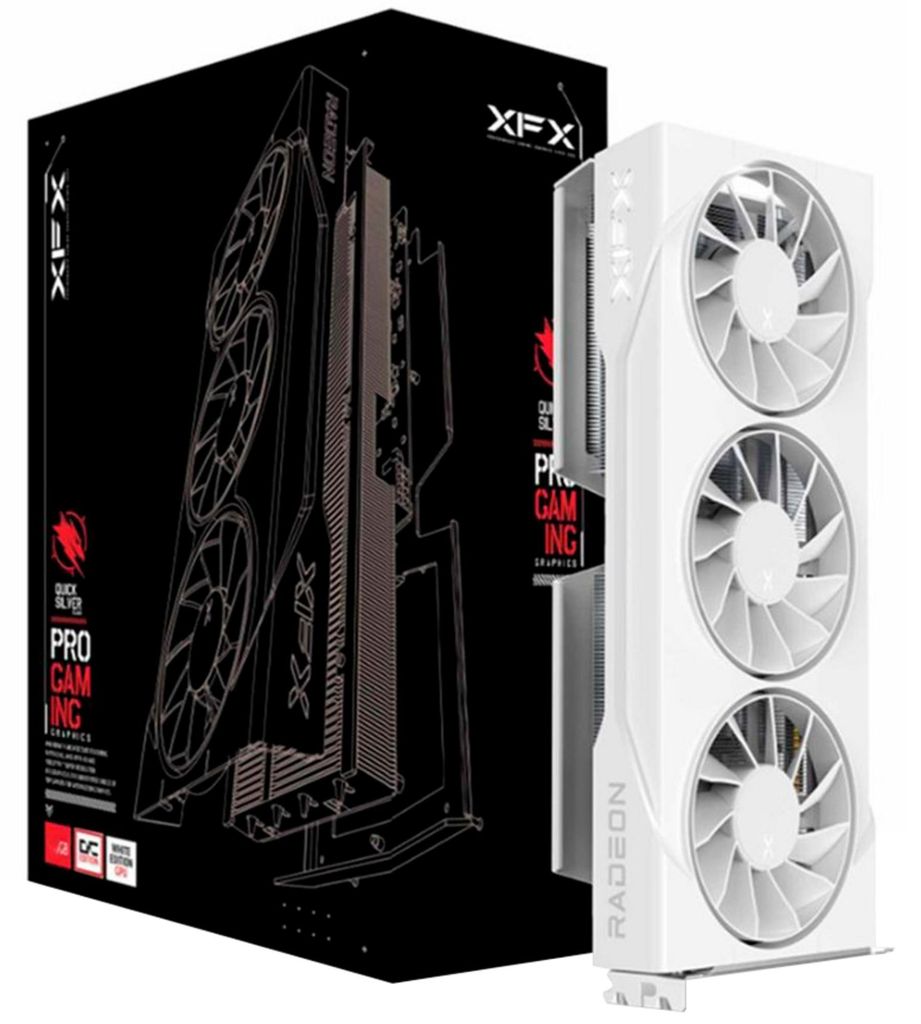 Radeon RX 9060 XT Swift OC Triple Fan (weiß, RDNA4, GDDR6, Produktbild 