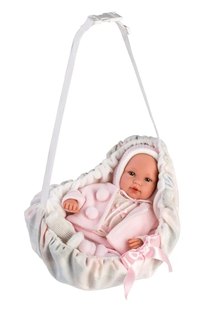 Poupon New Born Baby Girl Llorens 63640 - Poupée nouveau-né fille rose