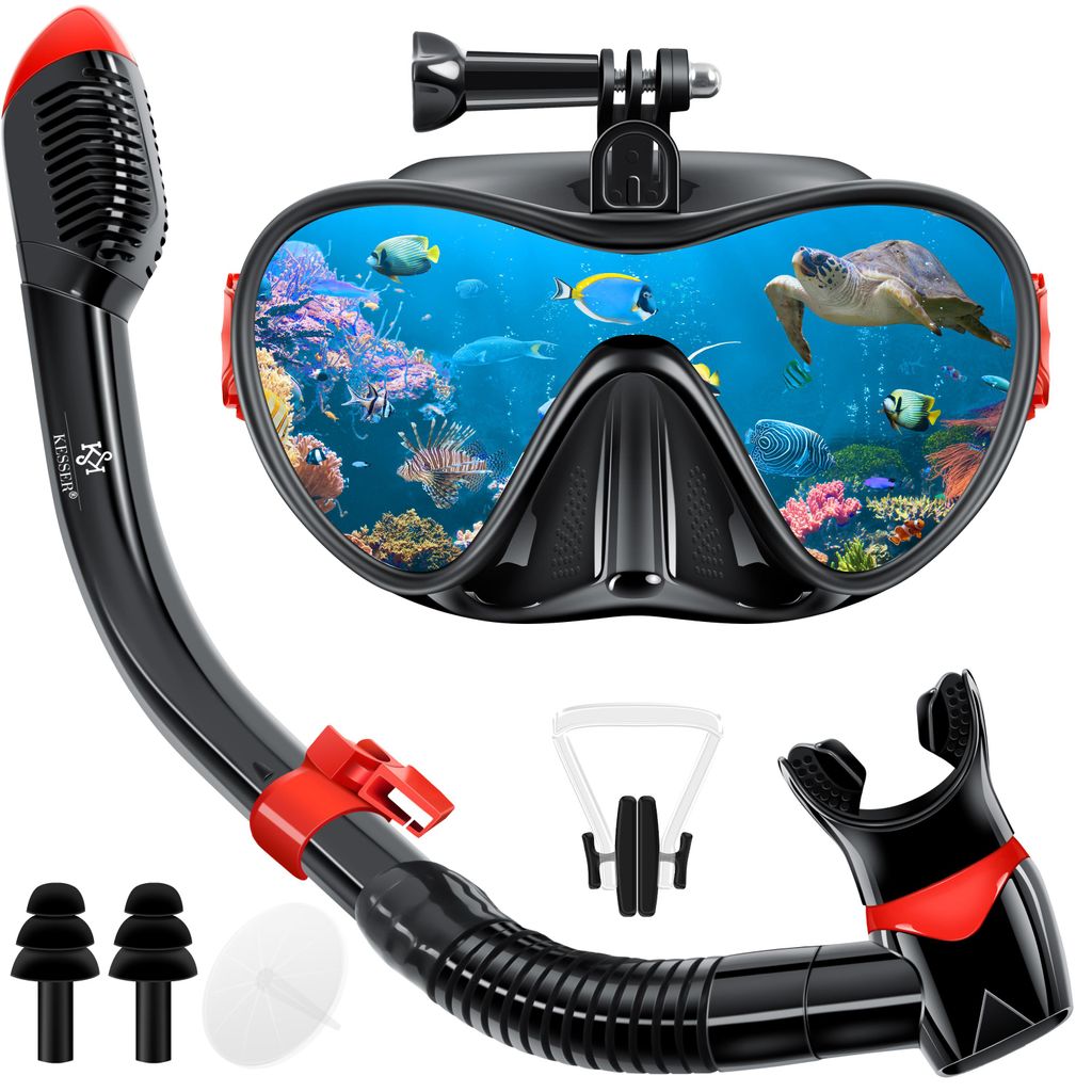 KESSER® Schnorchelset Profi Taucherbrille Schnorchelmaske Produktbild 