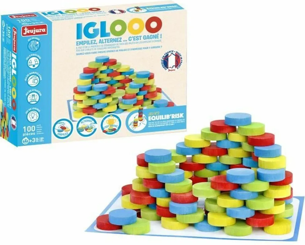 Occuper ses enfants loin des écrans avec le jeu en bois Iglooo Jeujura