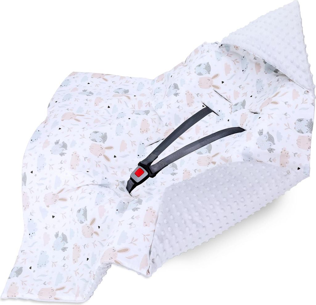 Kocyk do wózka 90x90cm - uniwersalny kocyk do fotelika Zdjęcie produktu 