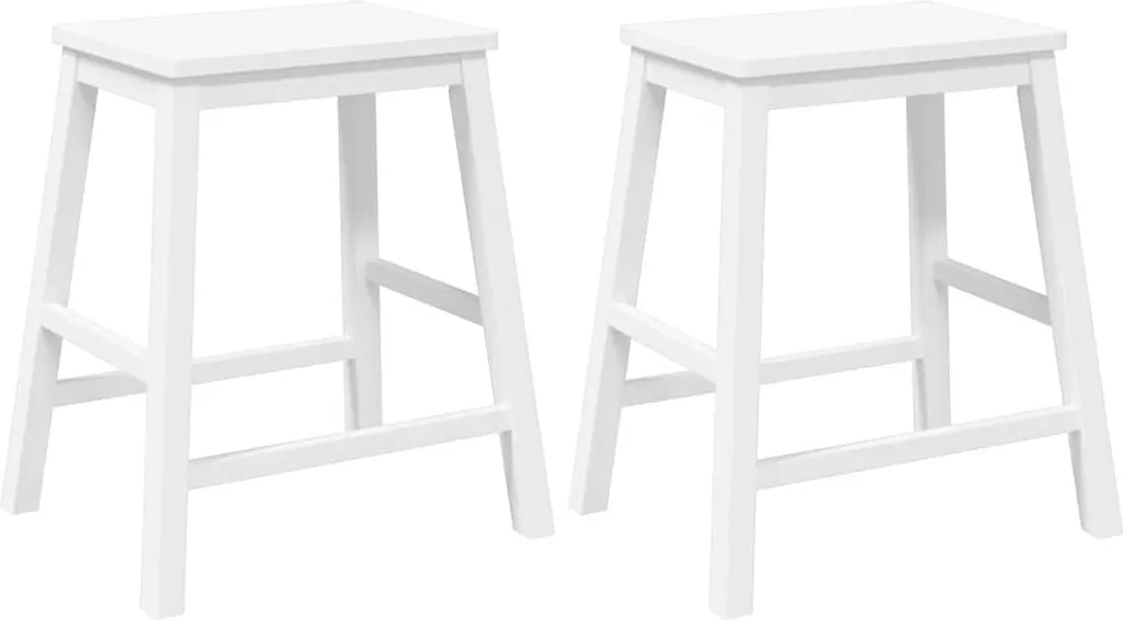 vidaXL Sgabelli Bar Legno Bianco - Comfort e Stile per la Casa