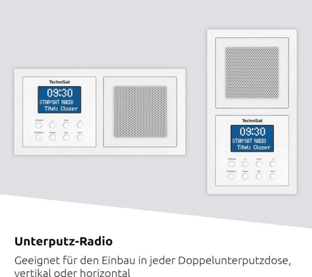 Solution audio discrète Technisat DigitRadio UP 1 radio murale DAB+ - 18