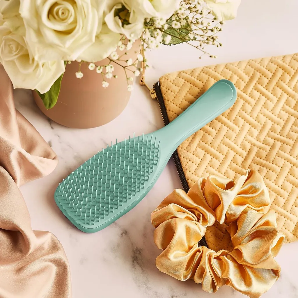 Brosse Wet Detangler à picots souples anti-casse pour cheveux fins