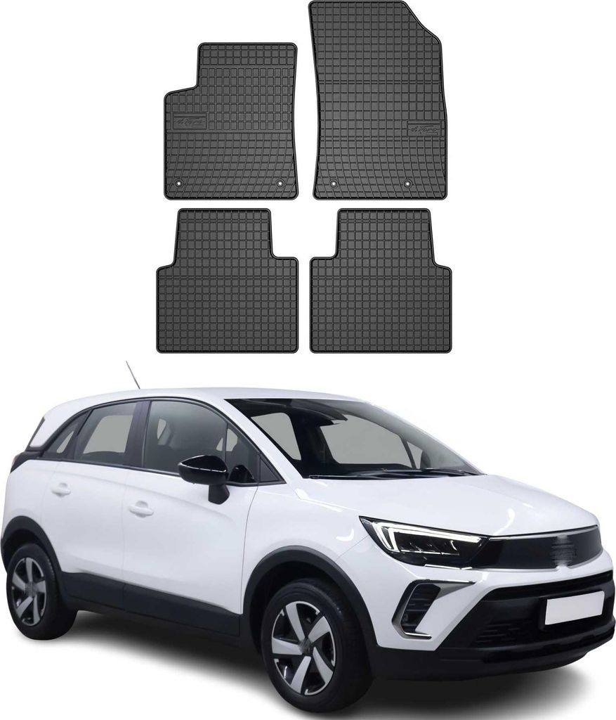 Tapis de Sol pour Opel Crossland 2017-2022 Caoutchouc Noir Image du produit 
