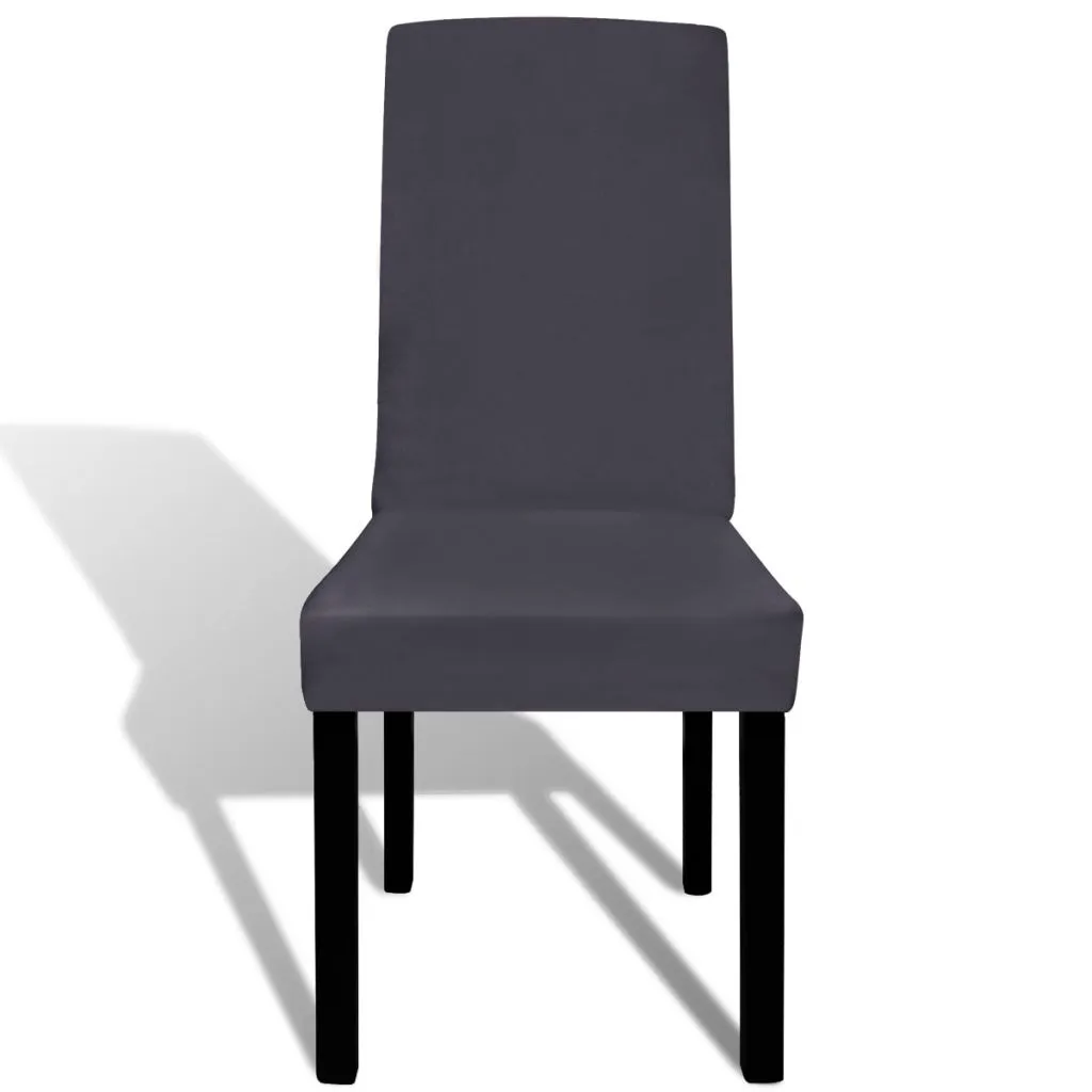 Housses de chaises pour réception et mariage anthracite stretch x6