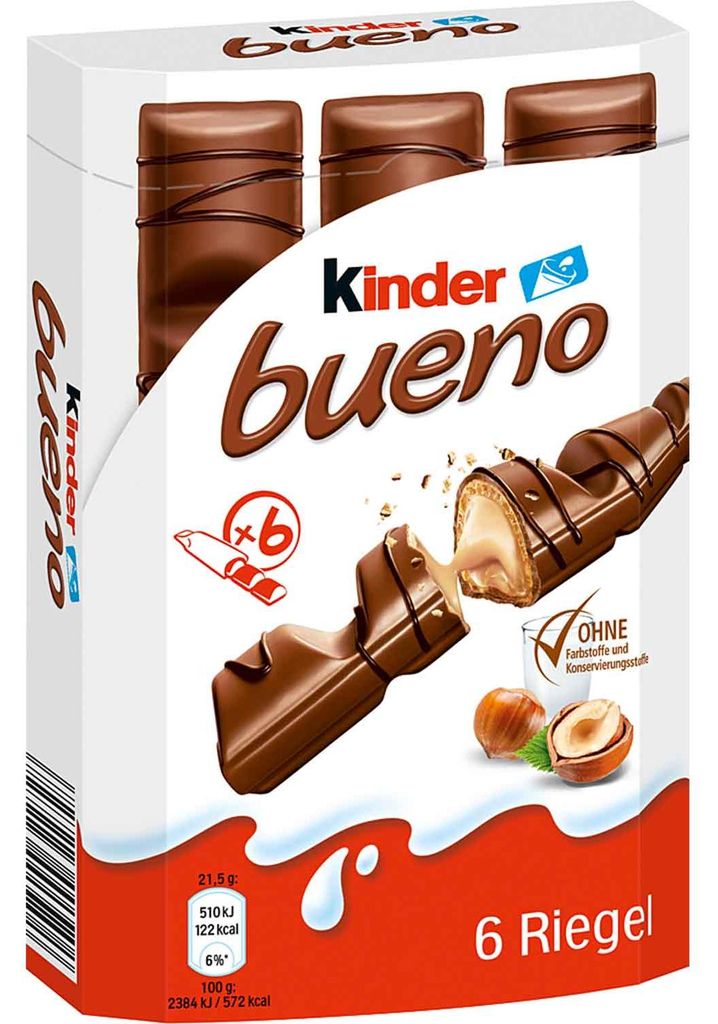 kinder 3227 kinder bueno Schokoriegel 6 St. Image du produit 