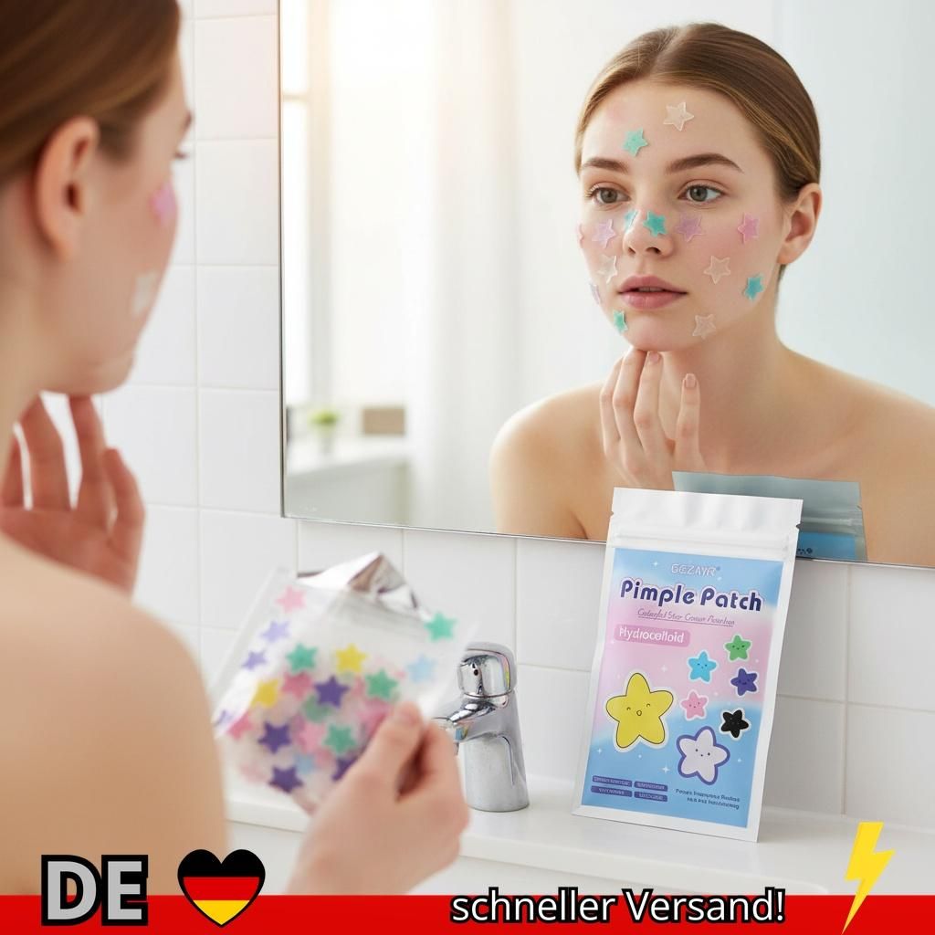 280 1120 1680 Stück Siebenfarbige Stern-Pickelpflaster – Unsichtbare