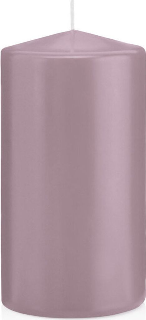 Kerzen Mauve, Stumpenkerzen Mauve 15 x 7,8 cm (H x Ø), 8 Stück, Wiedemann Kerzen, Markenkerzen Germany in RAL Qualität