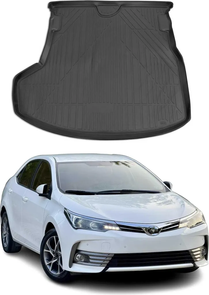 Tappetino per bagagliaio Vassoio per Toyota Corolla 2016-2021 Gomma TPE Nero