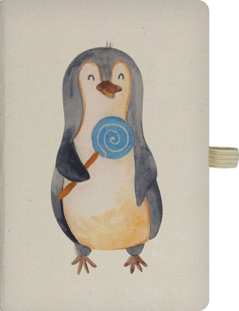 Mr. & Mrs. Panda Adressbuch Pinguin Lolli - Transparent - Geschenk, Journal, Naschen, Skizzenbuch, Süßigkeiten, Tagebuch, notizbuch, Heißhunger,...