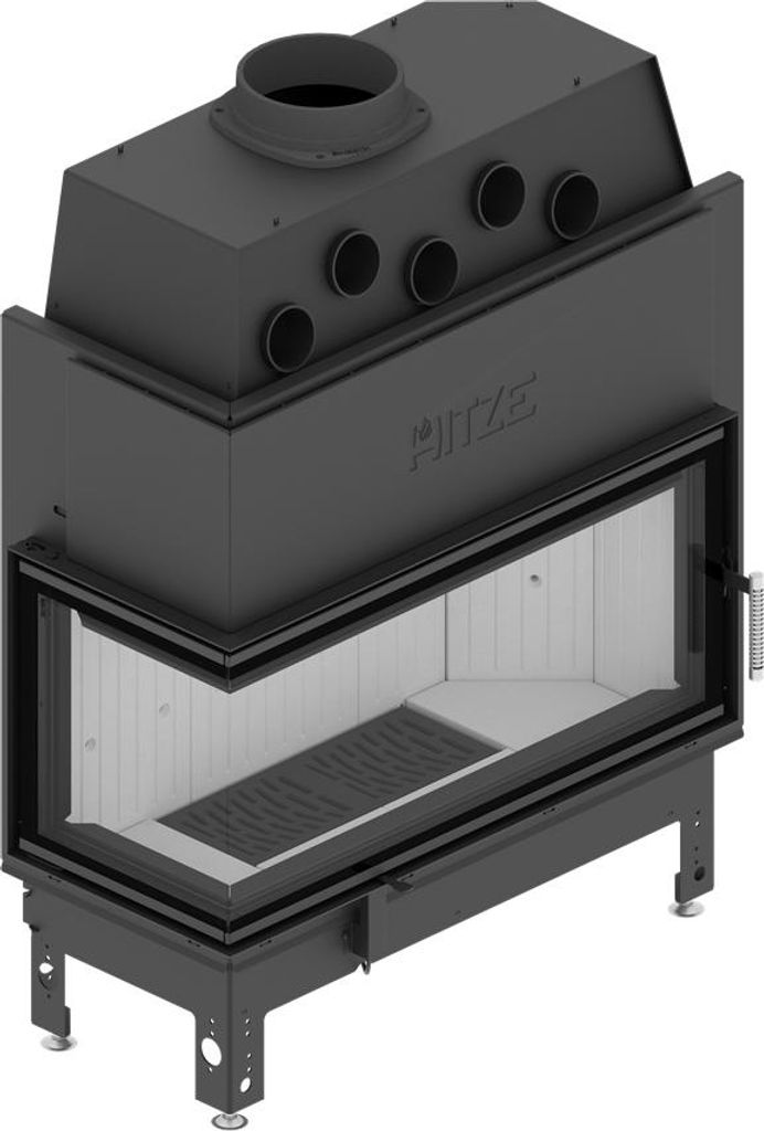 Kaminofen Hitze ALBERO AL19L.H-D 19 kW Kaminofeneinsatz Links Ofen Holzofen Kamin