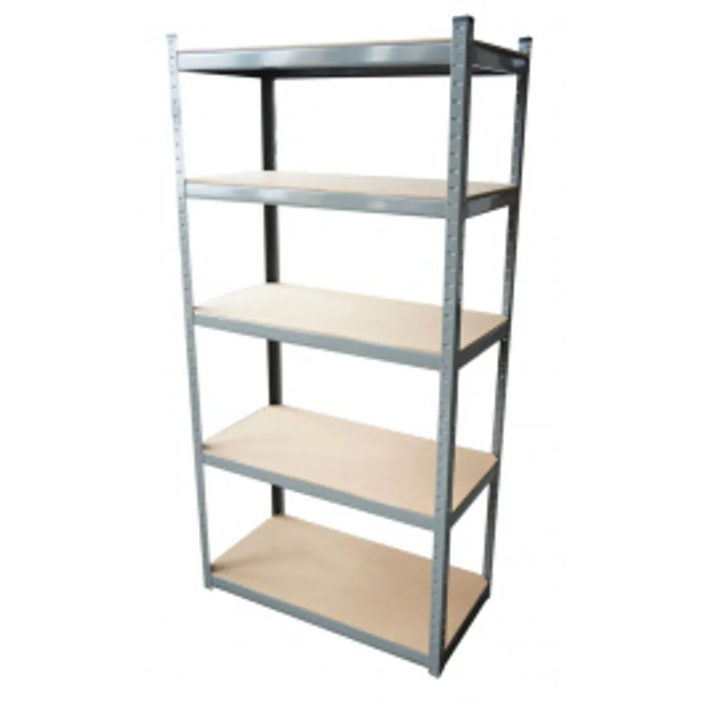 Étagère de rangement en acier 5 plateaux modulables 90x60x180cm gris