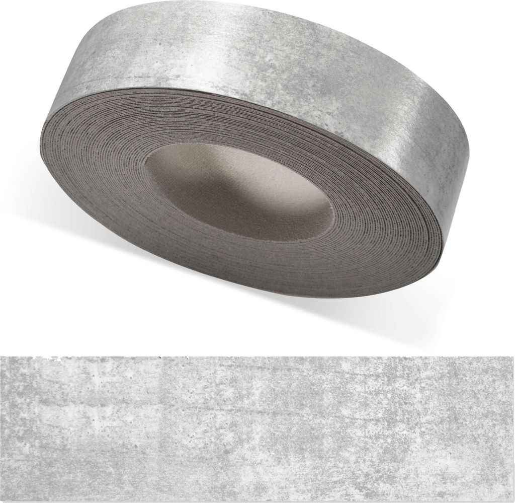 ben+camilla.com Kantenumleimer | Beton Hell 30 mm x 50 m | Sicherer, bequem, Profi Material