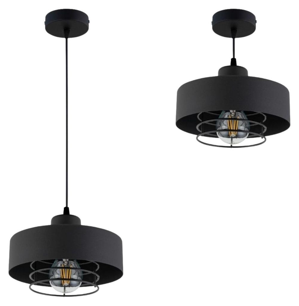 KAR-LIGHTING Pendelleuchte 1-flammig Schwarz, Metall für Produktbild 