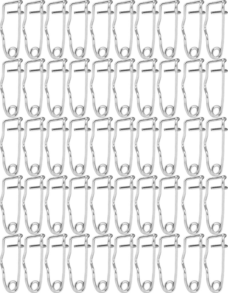50 Stück Sicherheitsnadeln, Metall Sicherheitsnadeln für Nähen, Basteln & Scrapbooking, Nadelspitzen-Schutz, 32mm