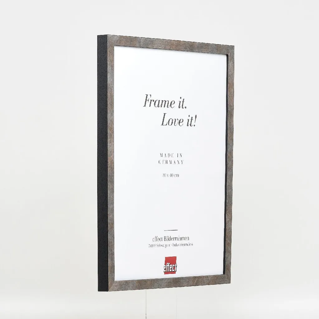 Cornice Professionale 25x60 Antracite Legno - Profilo 42 Acrilico - 6