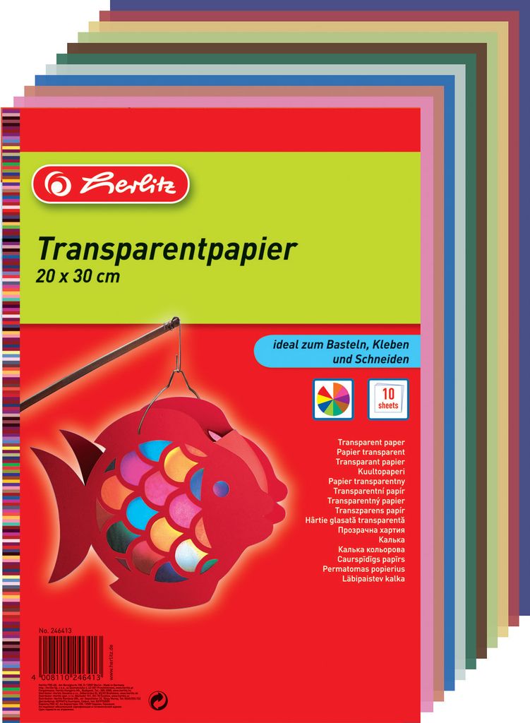 Herlitz Transparentpapier 20x30cm 10 Blatt Image du produit 