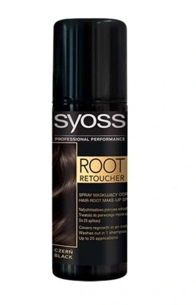 Syoss Root Retouch Spray do maskowania odrostw Czarny, Zdjęcie produktu 