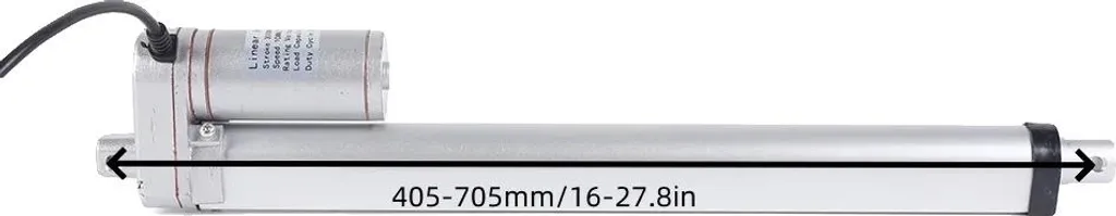 Actionneur linéaire puissant 900N et compact avec course de 300 mm