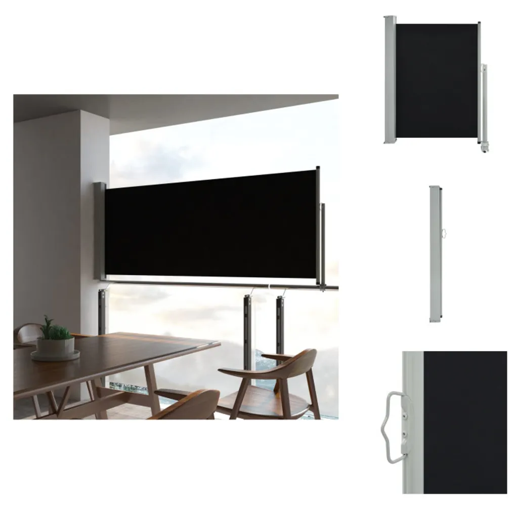Tenda da Sole Laterale vidaXL Nera 100x300 cm | Design e Privacy