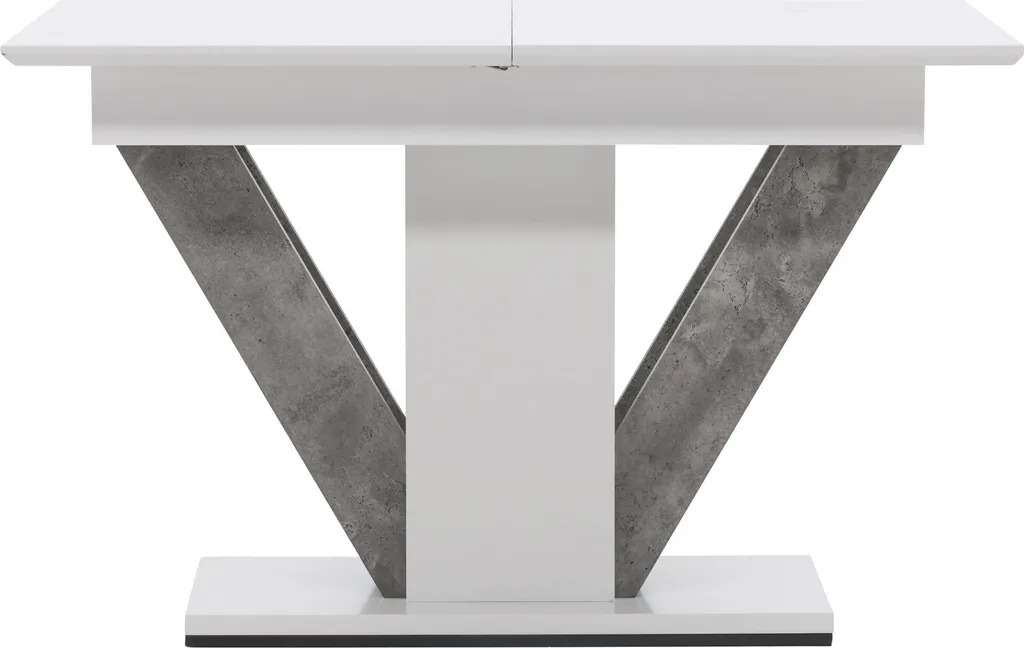 Table de repas extensible Disa 80x120 cm : gagnez de la place en blanc
