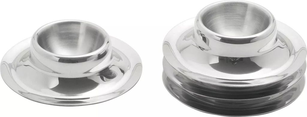 WEIS Eierbecher 4-tlg., stapelbar, rostfrei, Höhe: 40 mm, Image du produit 