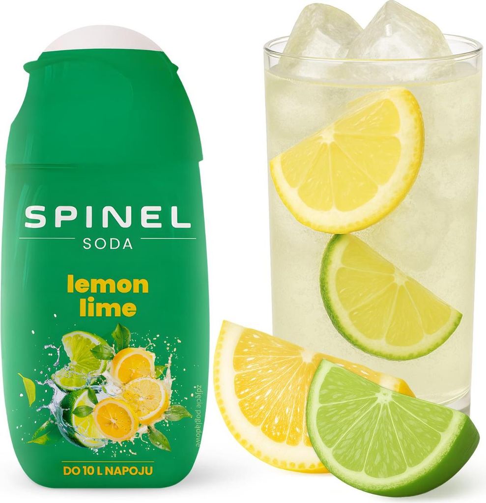 Spinel Soda Zitronen Limetten Sirup 65ml, 1 Stück für SodaStream Wassersprudler