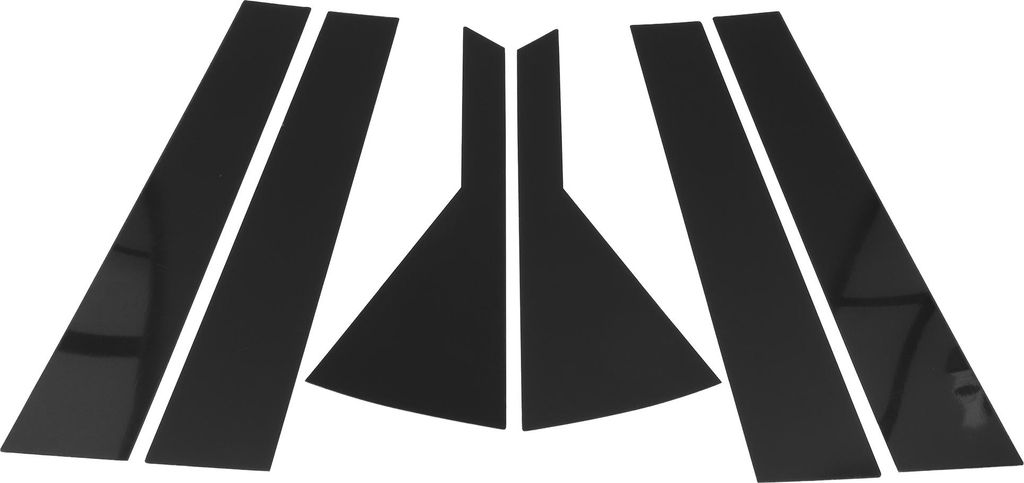 6 Stk. Türpfostenfensterleiste für Kia Seltos 2020-2023 Schwarz Vorne Hinten Links Rechts Anti-Kratz-Aufkleber Pfosten Tür Außenabdeckung