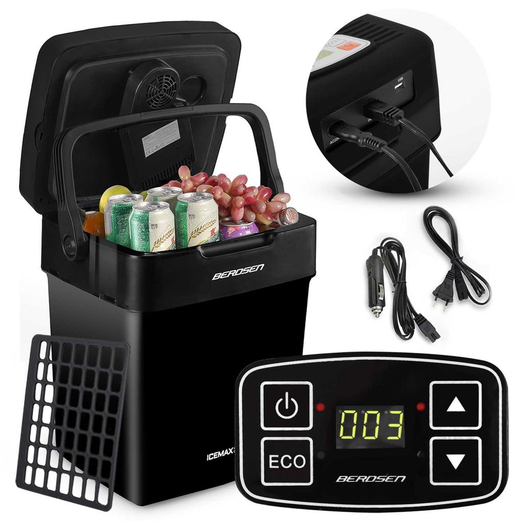 Berdsen Icemax 29 Liter Reisekühlbox mit ECO-Modus - Schwarz