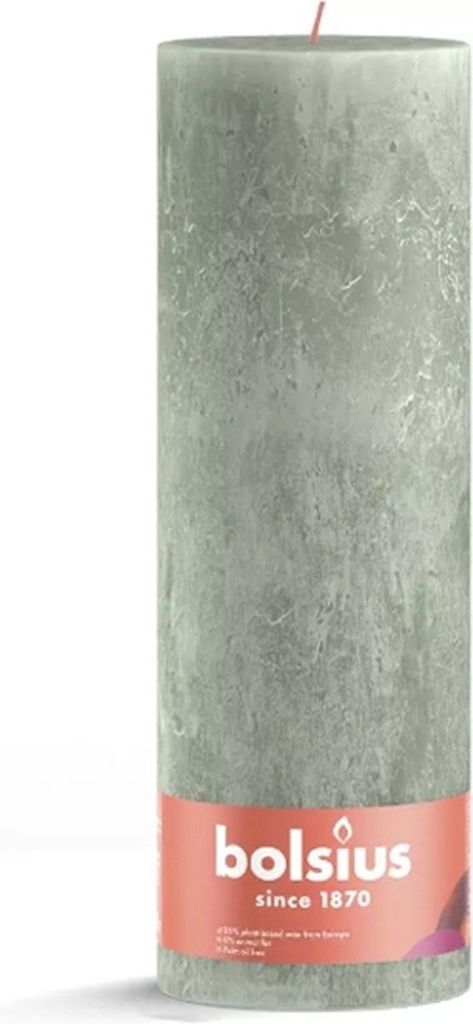 Bolsius Stub Kerze Jade Grün - Ø100 mm - Höhe 30 cm - Grün Produktbild 