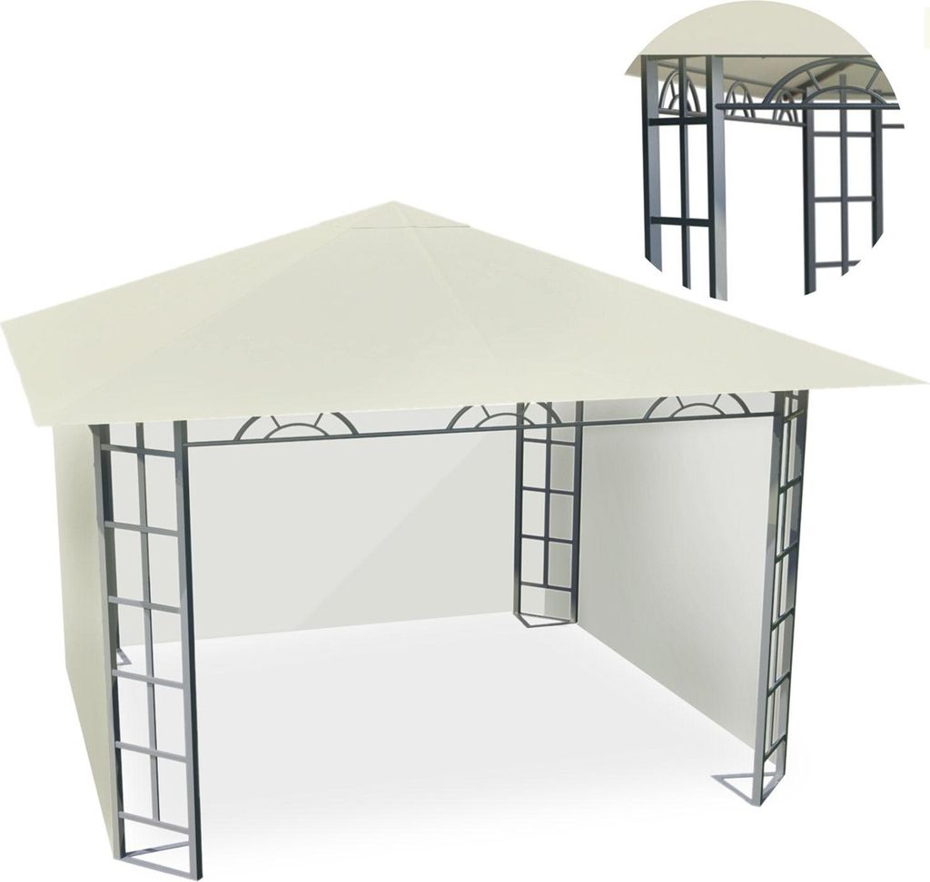 Beiger Gartenpavillon 3x3m - Modell 4934