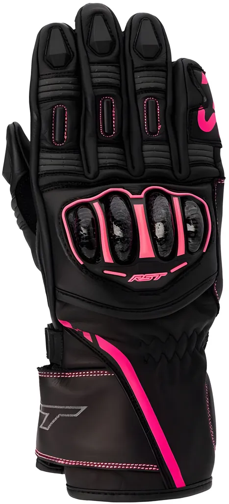 Gants de moto femme RST S1 CE anti-abrasion taille M rose fluo
