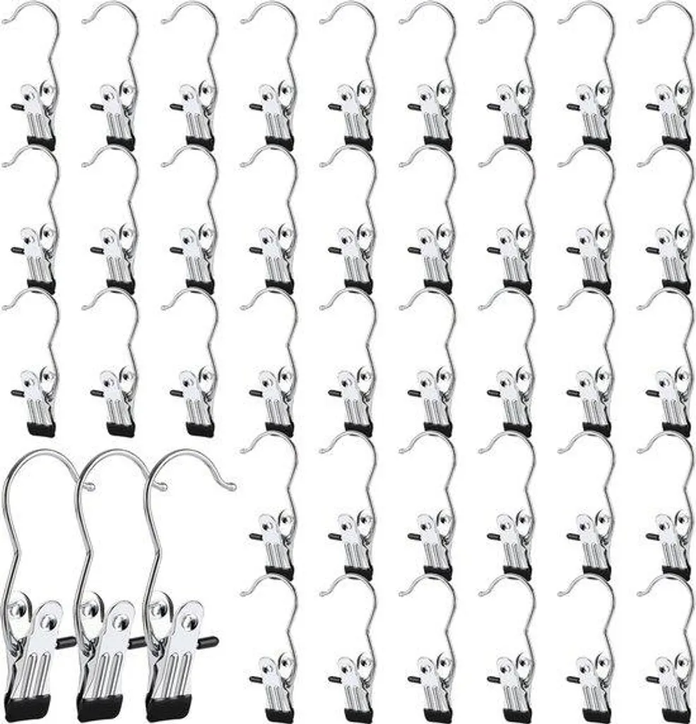 Organisez votre Penderie avec ces Crochets Inox pour Gain de Place