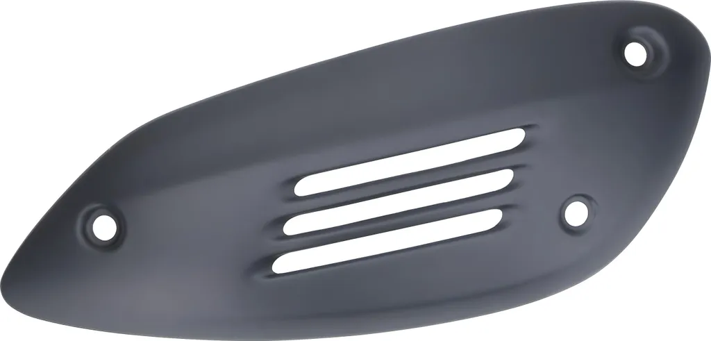 Pare-chaleur noir mat pour pot d'échappement Piaggio référence 1A014749