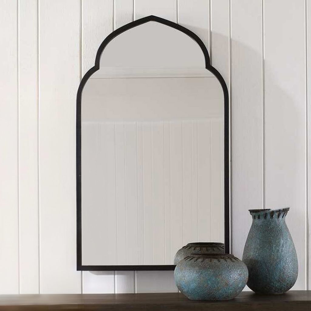 Milton & Oldbrook Wandspiegel, 60 x 90 cm, lakzwart Productafbeelding 