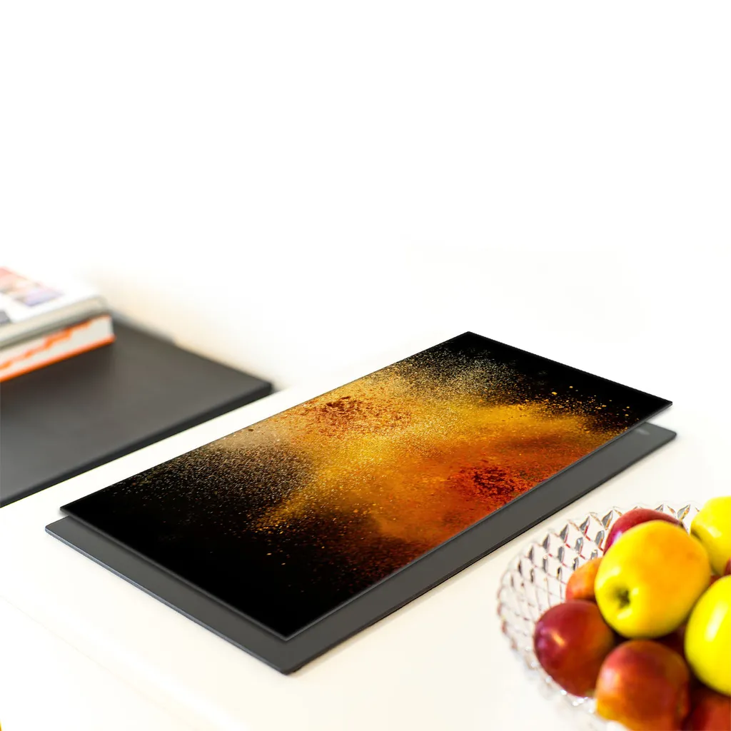 2 CopriPiano Cottura In Vetro 30x52 Cm | Protezione Per Fornelli A Induzione E Vetroceramica | Multiuso: Tagliere E Sottopentola