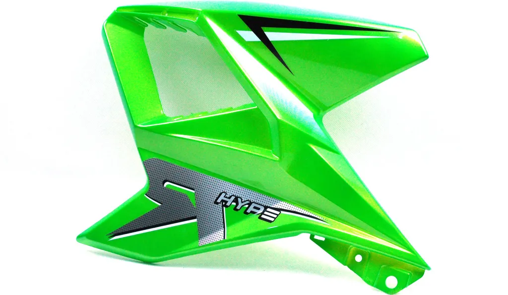 Boîtier réservoir Hyper 125 gauche vert - Finition vernie durable - 2