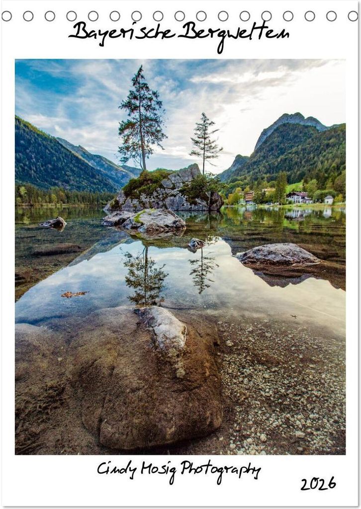 Bayerische Bergwelten (Tischkalender 2026 DIN A5 hoch), CALVENDO Monatskalender