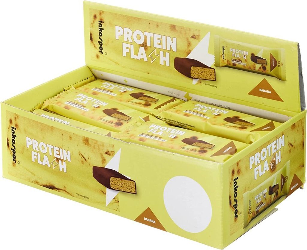 Inkospor X-Treme Protein Flash Bar - 30 Riegel a 65 g Banana