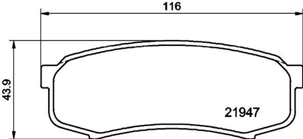Plaquettes de Frein HELLA 8DB 355 016-831 pour 4 Runners OE 4605A389