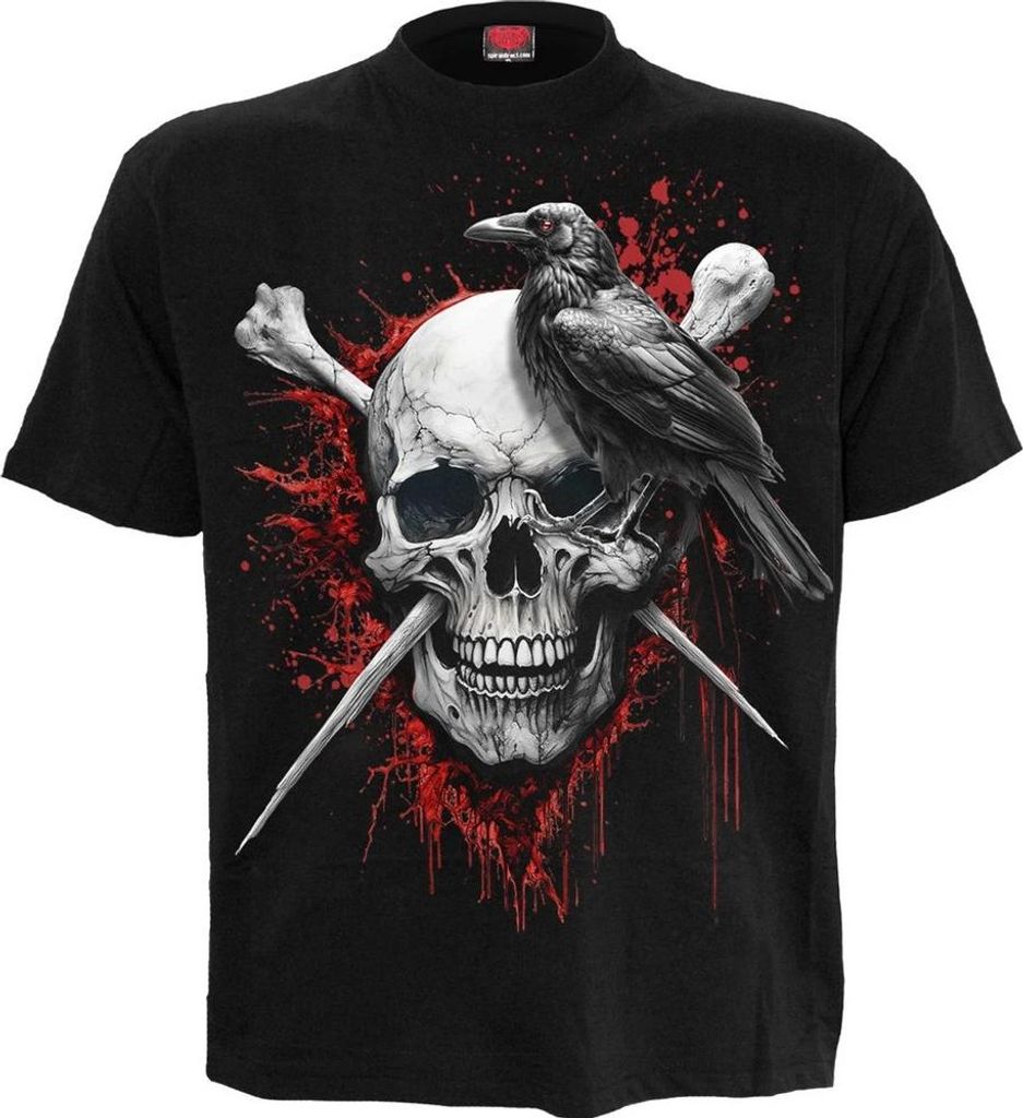 Spiral Direct - "Death Raven" T-Shirt für Herren/Damen Uni HE3812 (4XL) (Schwarz)