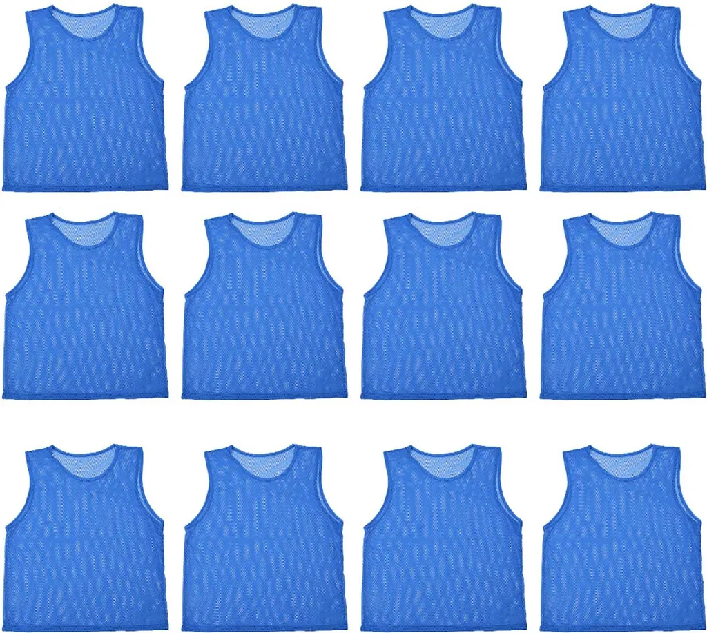 Chasuble foot respirant adulte - 12 maillots entraînements foncé