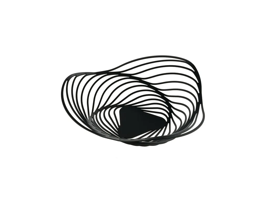 Corbeille Alessi Trinity ACO02 B Noir : Finis les Fruits qui se Gâtent !