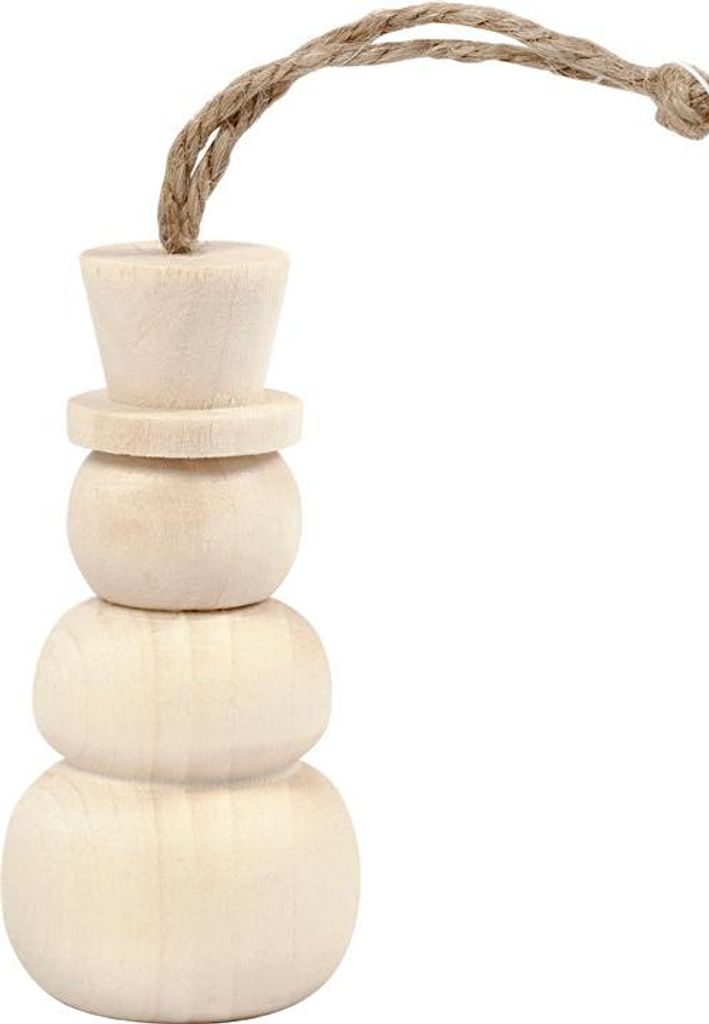 Creativ Company 58060, Kugel-Weihnachtsschmuck, Holz, Beige, 33 mm, 78 mm, 1 Stück(e)